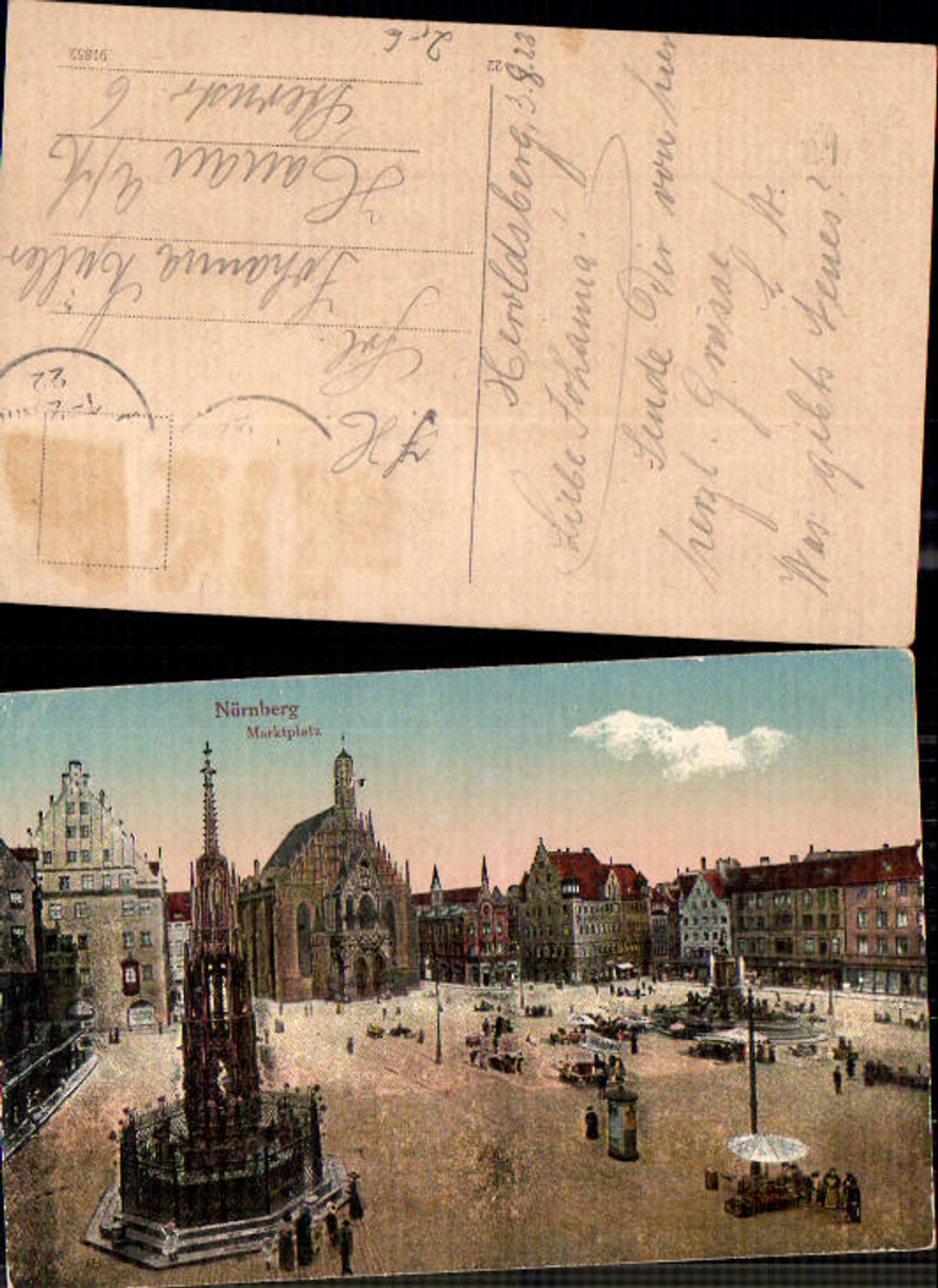 706060 Nürnberg Marktplatz gel. Hanau