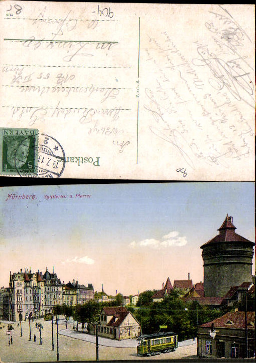 706072 Nuremberg Spittlertor Plerrer Tram Tramway
