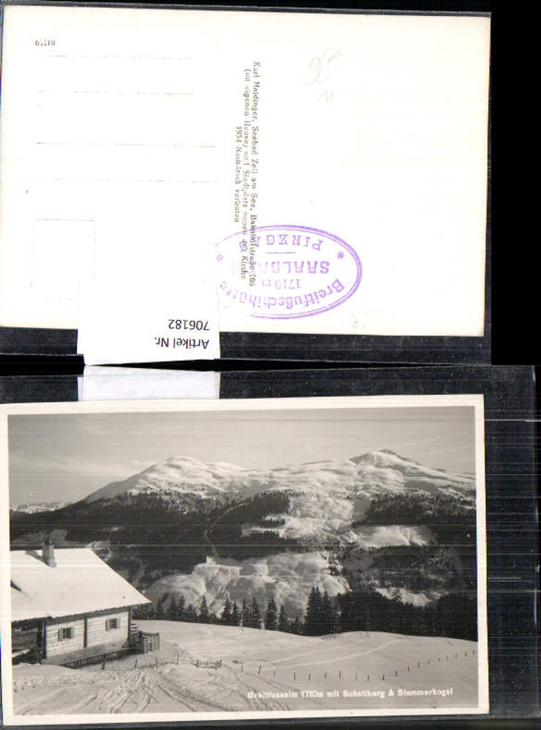 706182 Foto AK Breitfussalm mit Schattberg Stemmerkogel Saalbach-Hinterglemm