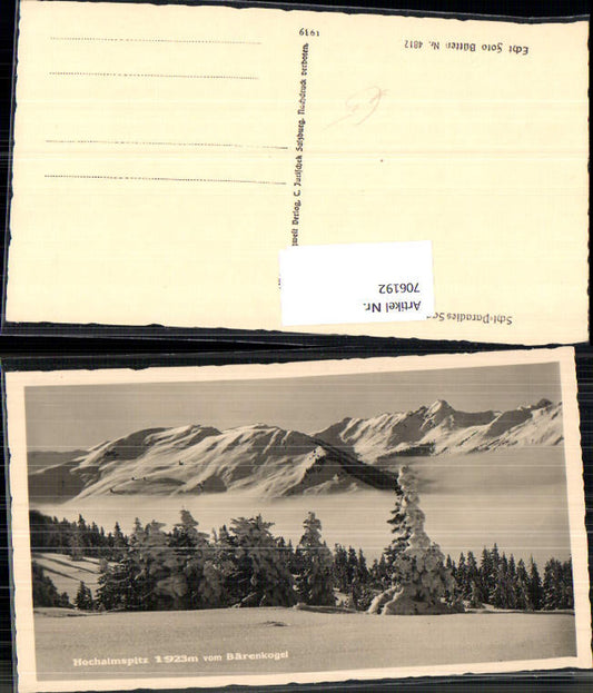706192 Foto AK bei Saalbach-Hinterglemm Hochalmspitz v. Bärenkogel