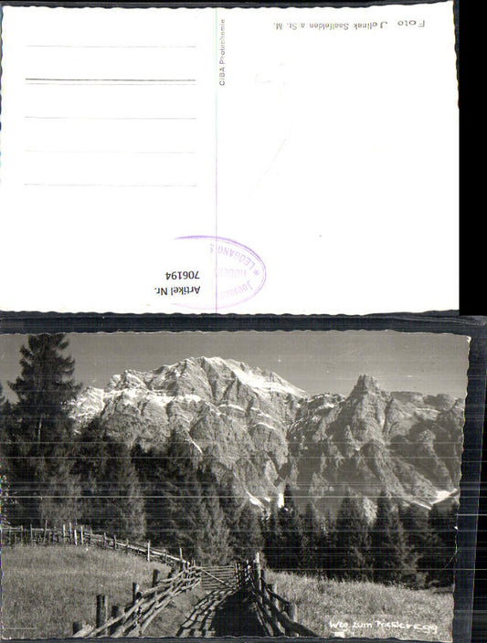 706194 Foto AK Leogang Weg zum Priesteregg pub Foto Jelinek