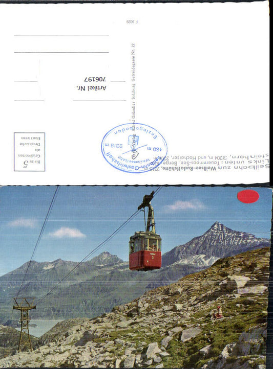 706197 Weißsee-Rudolfshütte Seilbahn Enzingerboden Uttendorf
