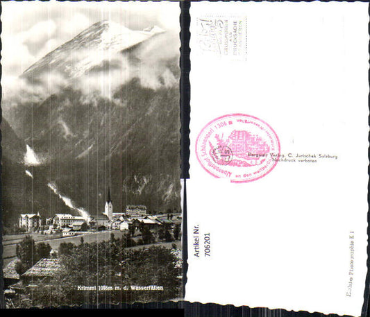 706201 Foto AK Krimml m. d. Wasserfällen