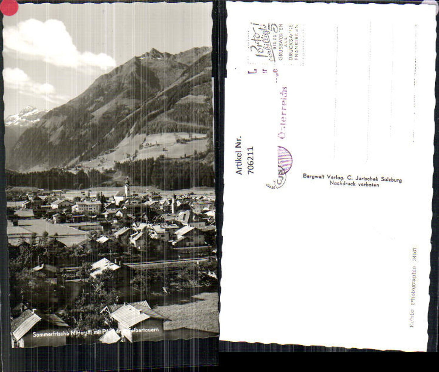 706211 Foto AK Mittersill mit Felbertauern