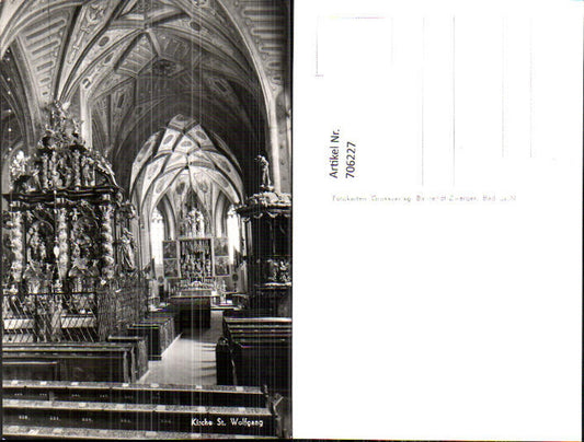 706227 Foto AK St Wolfgang im Salzkammergut Kirche Inneres