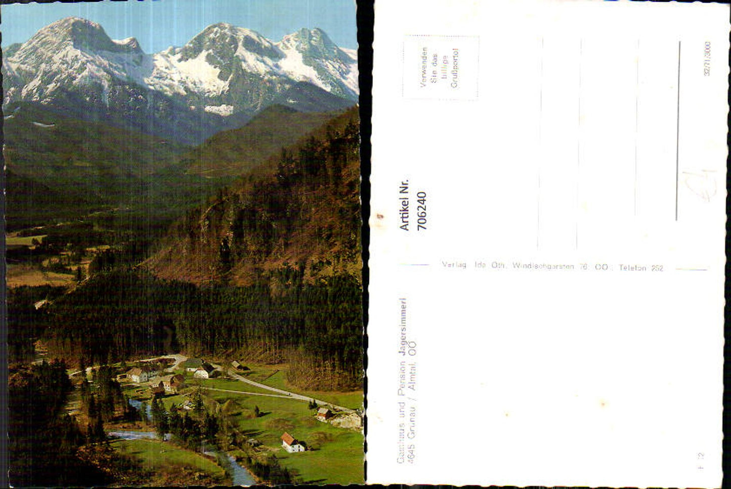 706240 Grünau im Almtal Gasthaus Pension Jagersimmerl