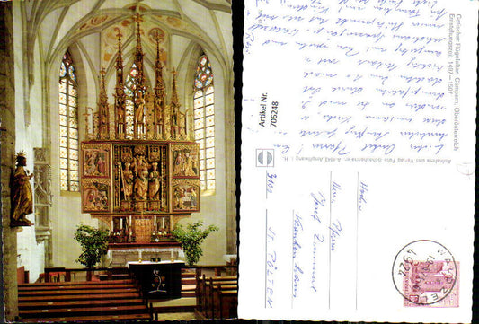 706248 Gampern Gotischer Flügelaltar Kirche Detailansicht