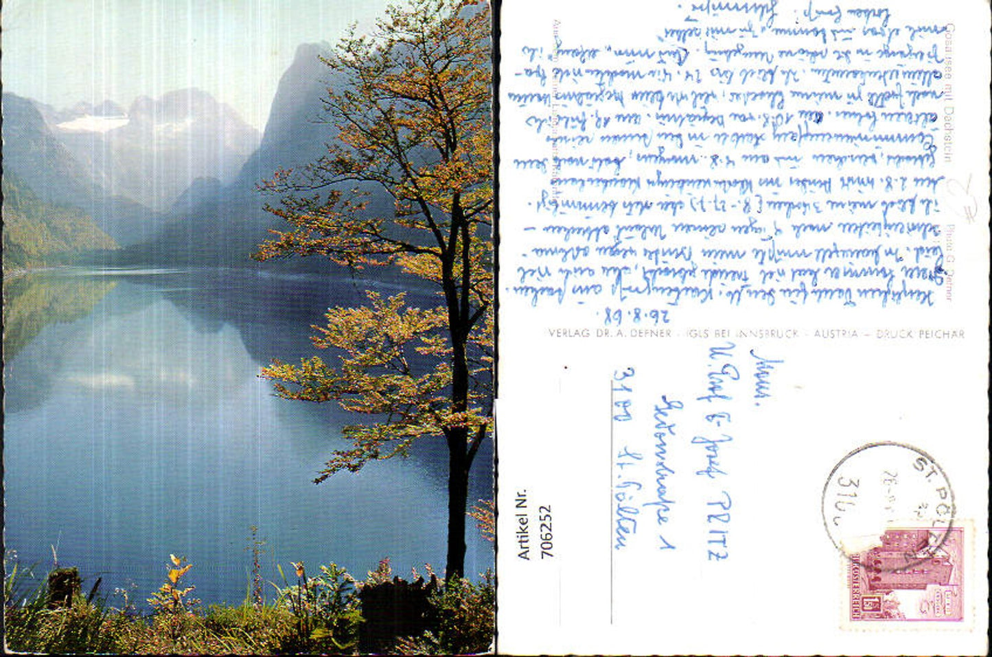 706252 Gosausee mit Dachstein Gosau