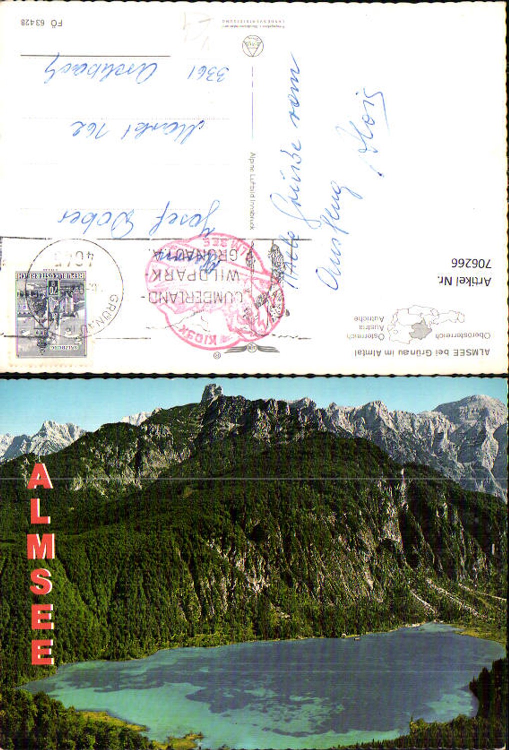 706266 Almsee Grünau im Almtal pub Alpine Luftbild