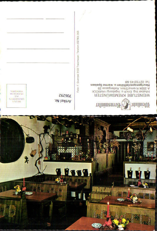 706292 Kremsmünster Weinstube Wein