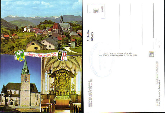 706485 Mehrbild AK Maria Neustift Wallfahrtskirche Innen Außen