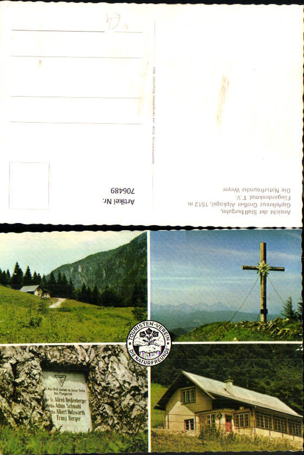 706489 Mehrbild AK Stallburgalm Gipfelkreuz Großer Alpkogel Weyer
