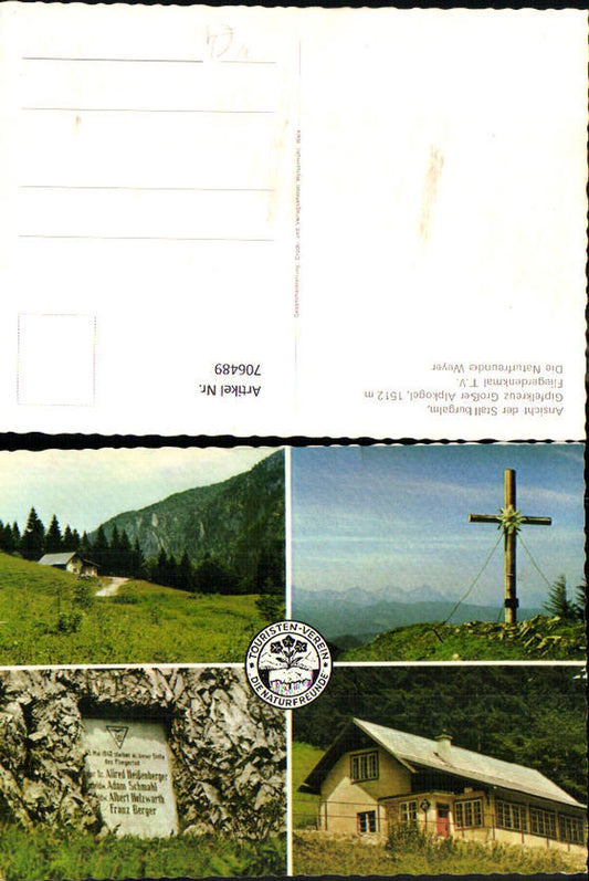 706489 Mehrbild AK Stallburgalm Gipfelkreuz Großer Alpkogel Weyer