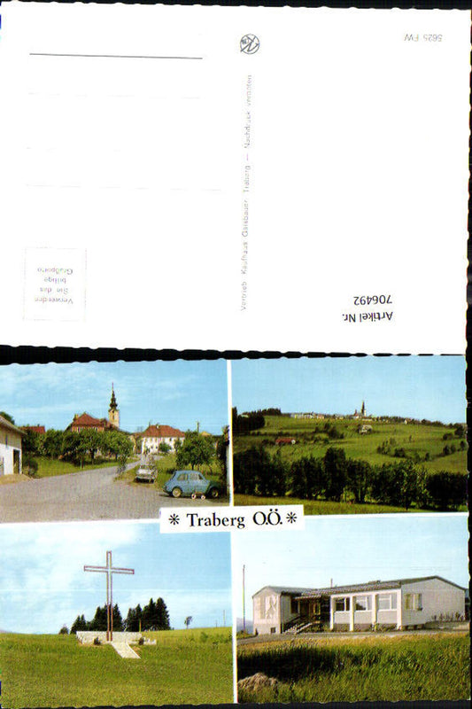 706492 Mehrbild AK Traberg Ansicht mit Kreuz Auto