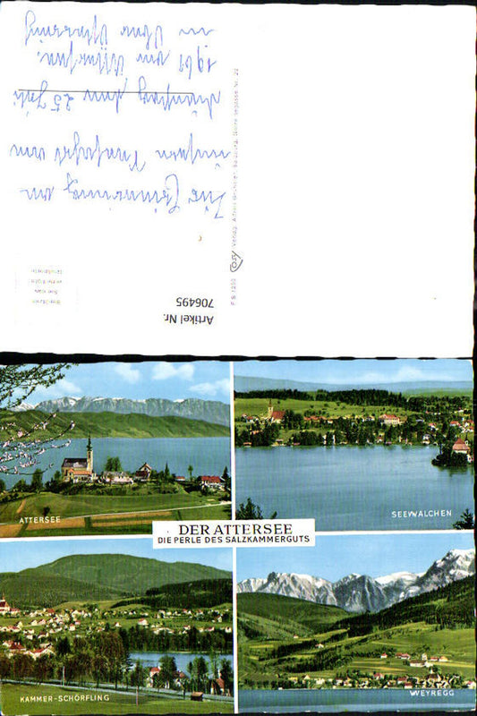 706495 Mehrbild AK Attersee Seewalchen Kammer Schörfling Weyregg