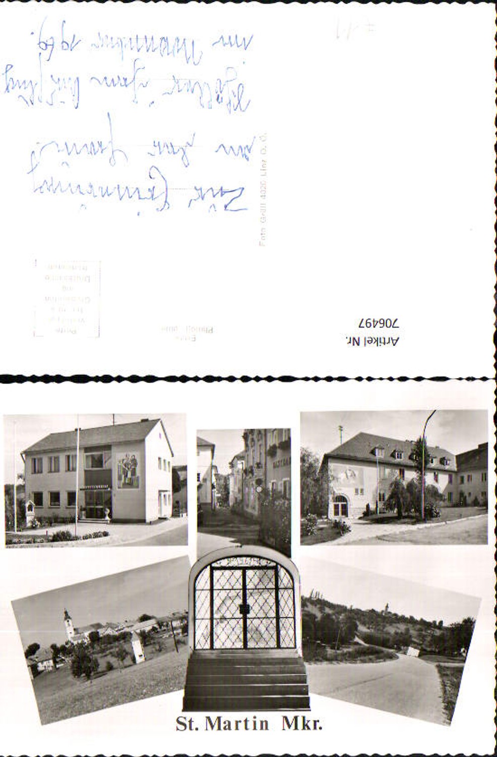 706497 Mehrbild AK St Martin im Mühlkreis Raiffeisenkasse Kirche