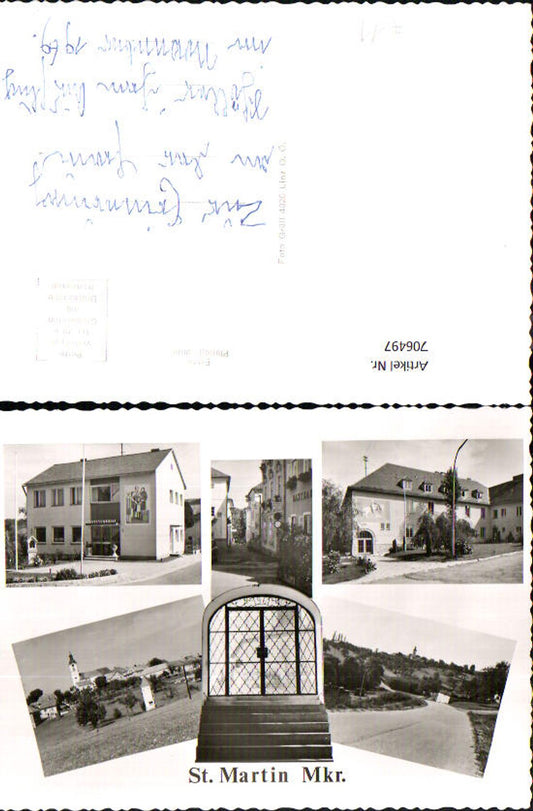 706497 Mehrbild AK St Martin im Mühlkreis Raiffeisenkasse Kirche