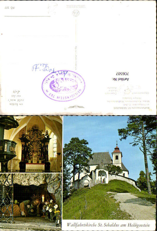 706507 Mehrbild AK Wallfahrtskirche St Sebaldus a. Heiligenstein Gaflenz St Sebald