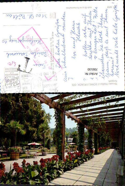 706530 Bad Schallerbad Kurpark Stempel Nachgebühr