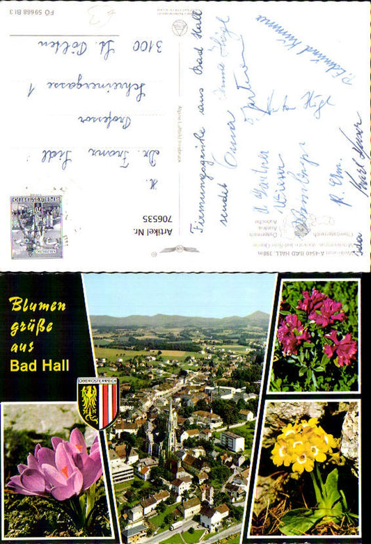 706535 Mehrbild AK Bad Hall Ansicht Blumen