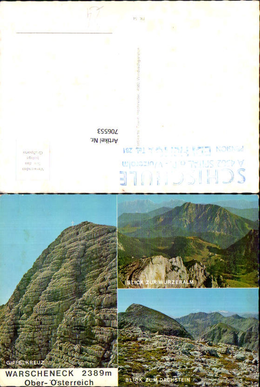 706553 Mehrbild AK Spital a. Pyhrn Blick zur Wurzeralm Warscheneck Gipfelkreuz