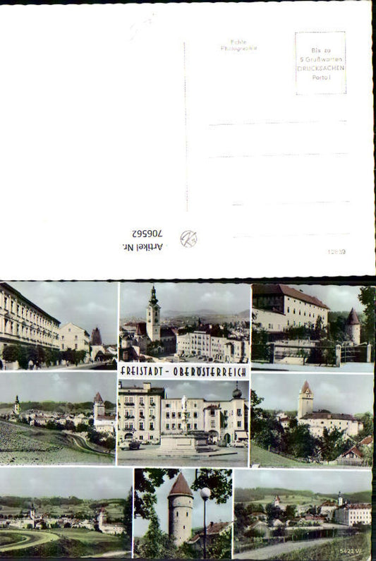 706562 Multi-image postcard Freistadt views