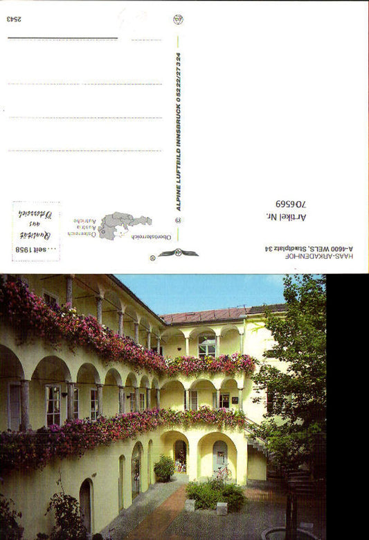 706569 Wels, Stadtplatz 34, Haas-Arkadenhof