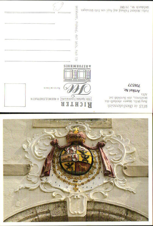 706577 Wels Burg Wels Westtor Wappen
