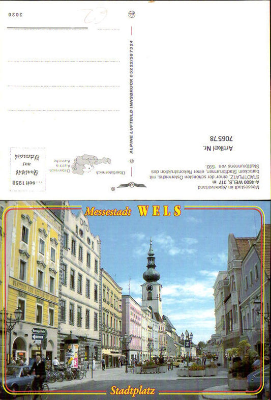706578 Wels Stadtplatz Litfaßsäule