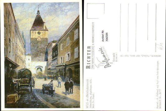706584 Künstler AK Fr. Frank Wels Schmidtturm
