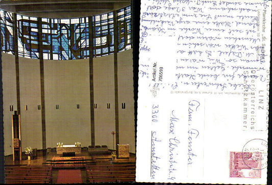 706593 Linz Parish Church of St. Severin Lederergasse Interior view