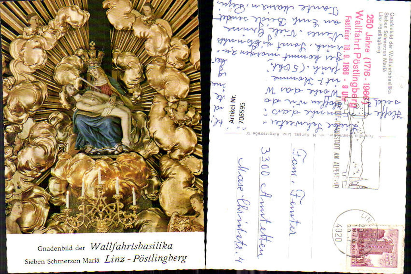 706595 Linz on the Danube, Pöstlingberg Pilgrimage Basilica, miraculous image