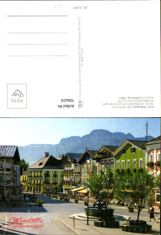 706610 Mondsee View of the square with fountain