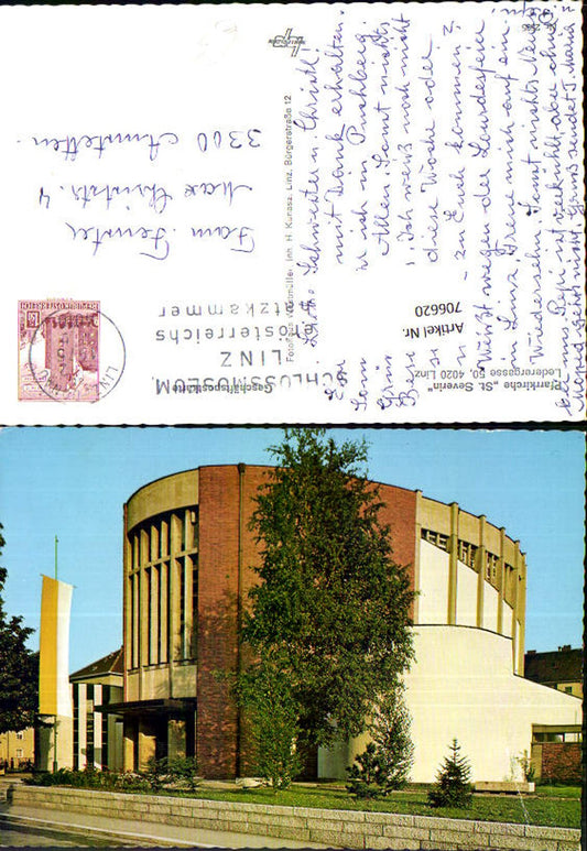 706620 Linz Pfarrkirche St Severin Ansicht