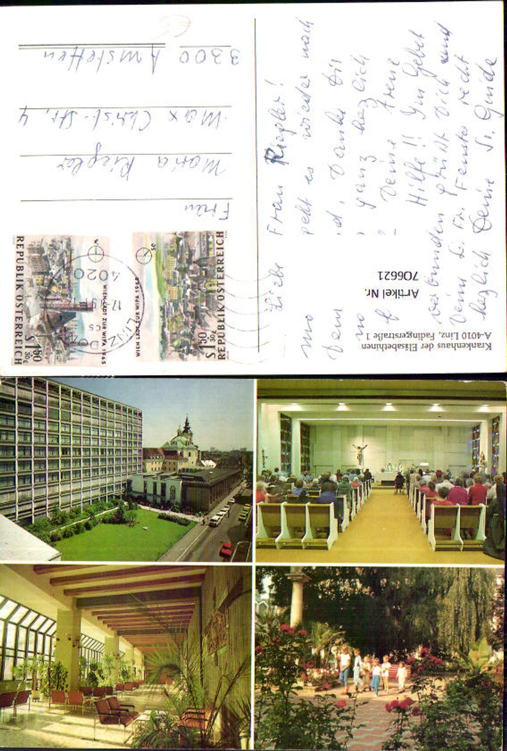 706621 Mehrbild AK Linz Krankenhaus der Elisabethinen