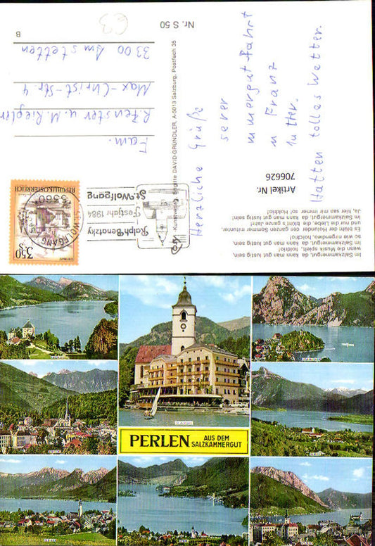706626 Mehrbild AK Fuschlsee Bad Ischl St Gilgen Mondsee Gmunden Traunkirchen
