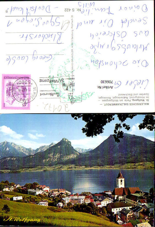706630 St Wolfgang im Salzkammergut mit Rettenkogel Rinnkogel Sparber