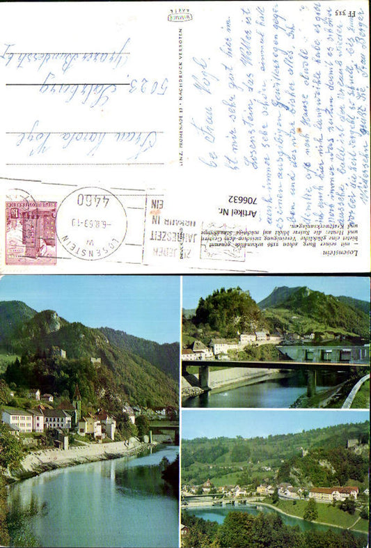 706632 Mehrbild AK Losenstein Kirche Kraftwerk