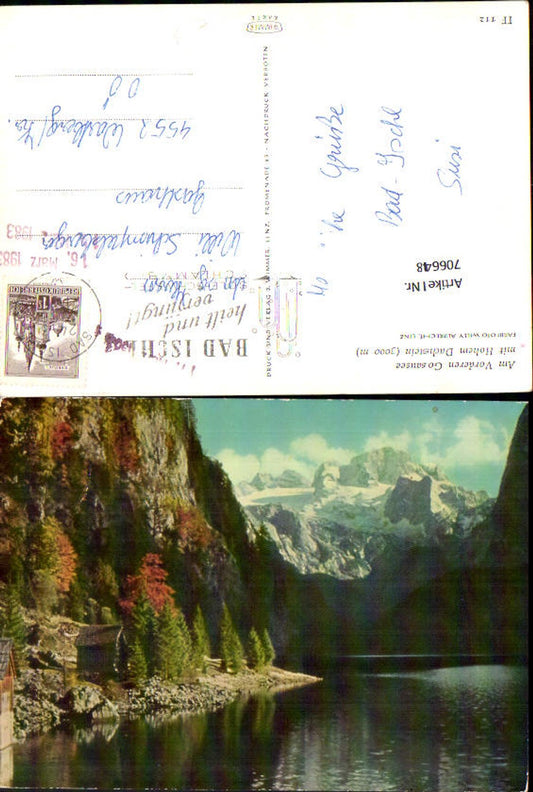 706648 Gosau Vorderer Gosausee mit Hohem Dachstein
