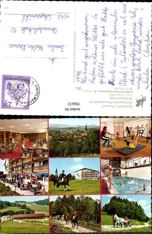706672 Multi-image AK Ampflwang i. Hausruck Equestrian Village Sports Hotel Course Horses Riding Equestrian Sports
