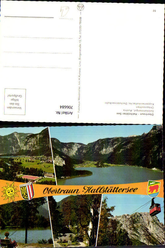 706684 Mehrbild AK Obertraun Hallstättersee Seilbahn Gondel
