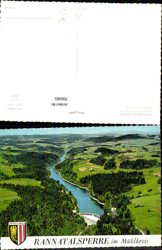 706685 Rannatalsperre im Mühlkreis Altenhot Hofkirchen Neustift u. Oberkappel pub Alpine Luftbild FÖ 55788