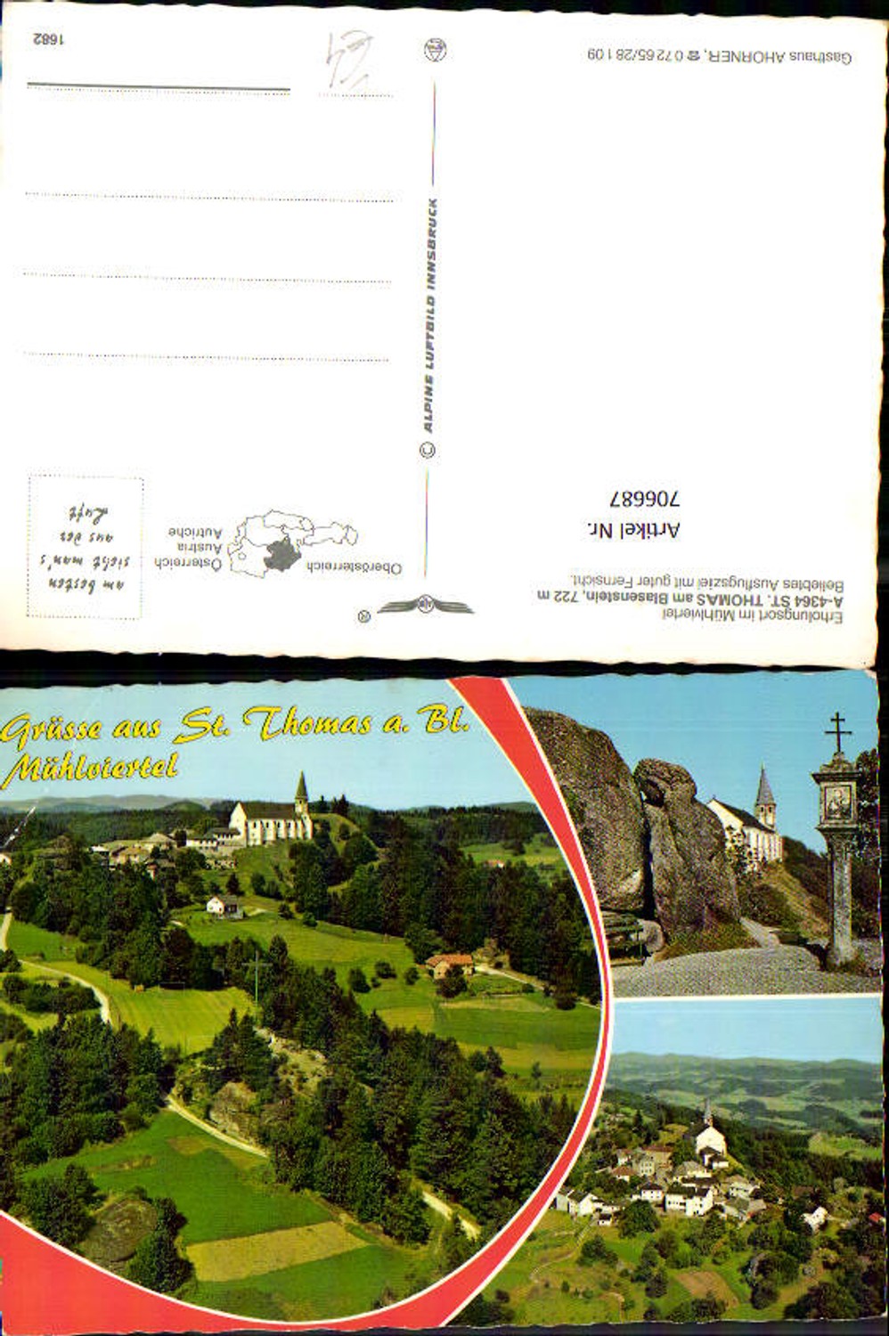 706687 Mehrbild AK St Thomas am Blasenstein Ansichten pub Alpine Luftbild 1682