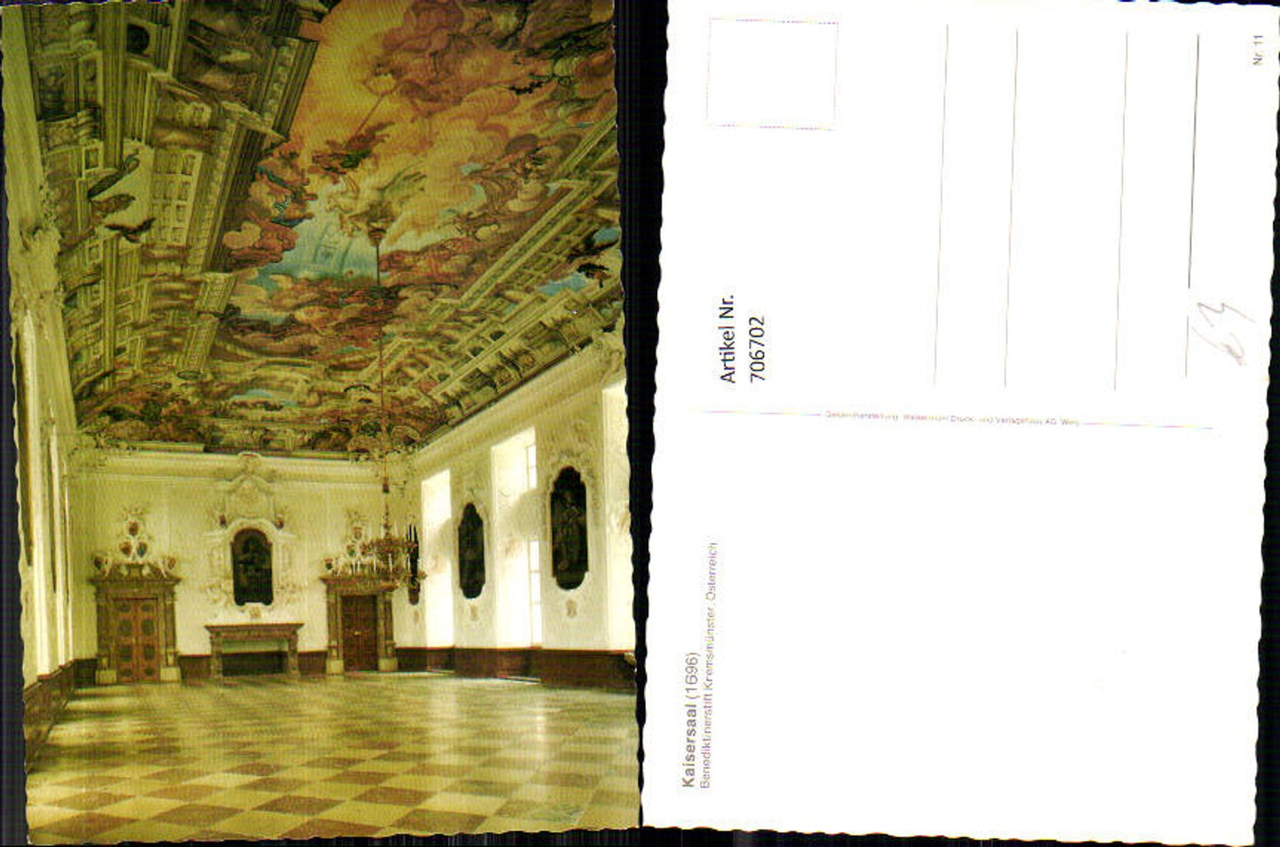 706702 Kremsmünster Benedictine Abbey Imperial Hall