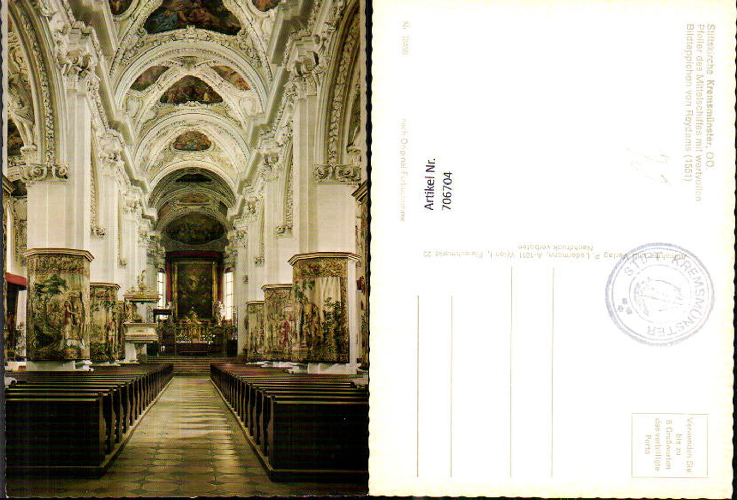 706704 Kremsmünster Abbey Church Interior view