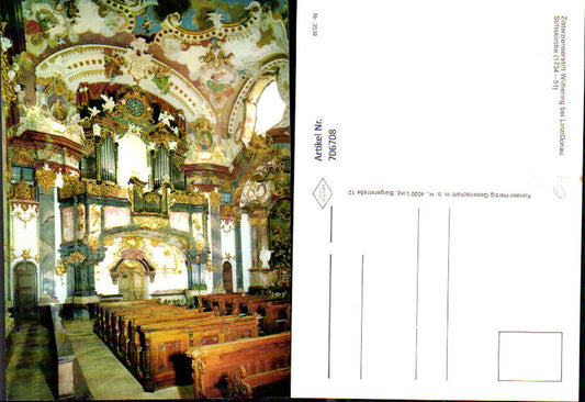 706708 Wilhering Cistercian Abbey Church near Linz on the Danube Interior view