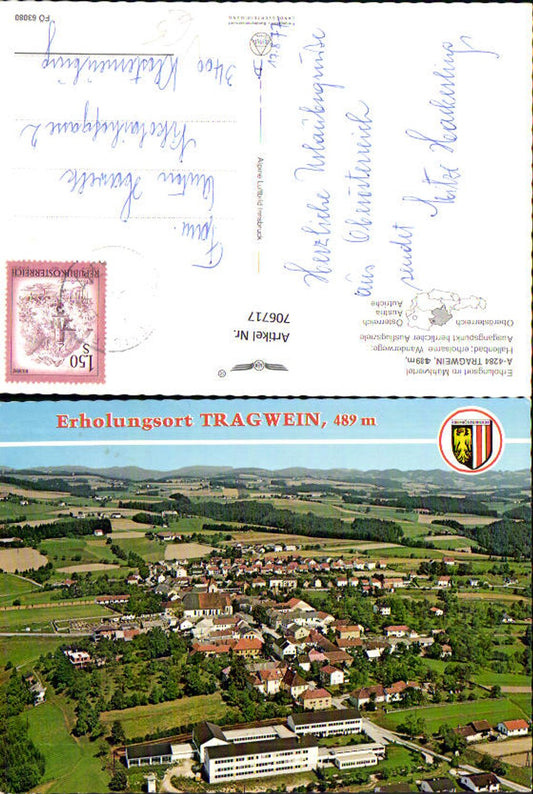 706717 Aerial photograph Tragwein pub Alpine aerial view FÖ 63080