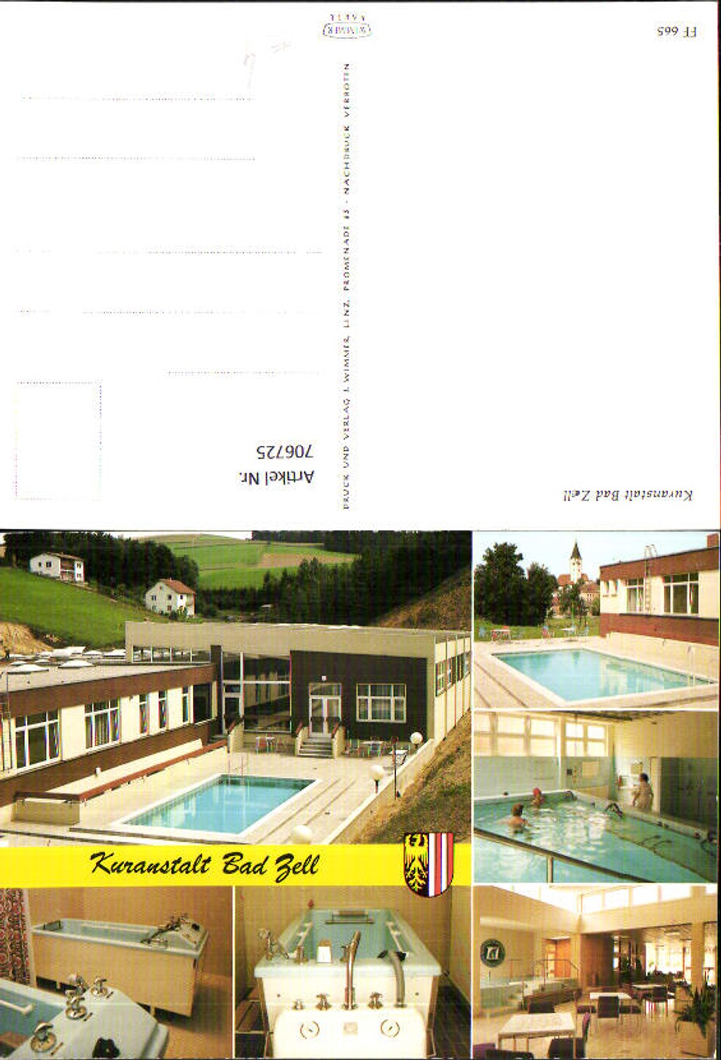 706725 Mehrbild AK Bad Zell Kuranstalt Schwimmbad