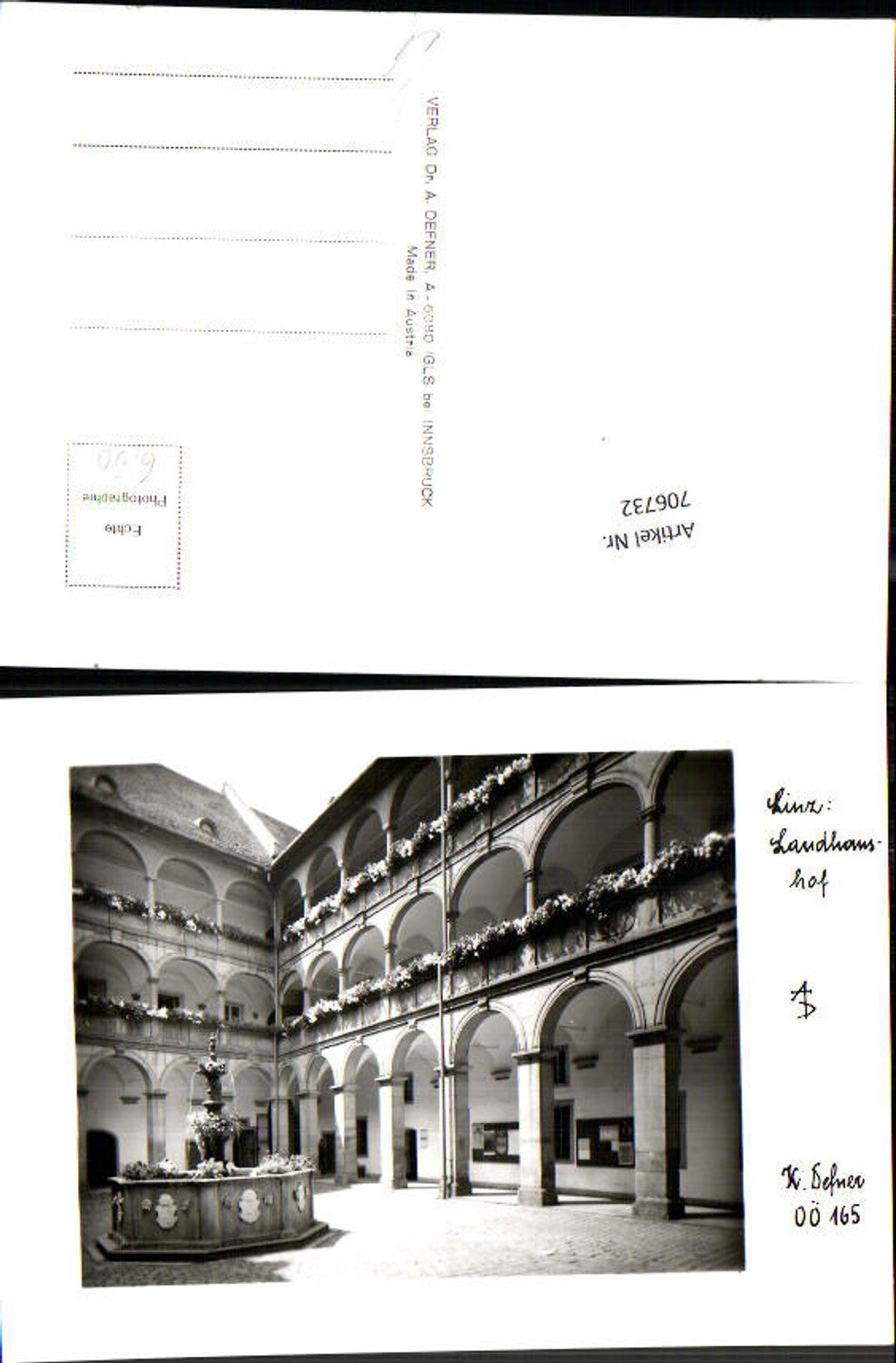 706732 Photo Art Dr. Defner Upper Austria 165 Linz on the Danube Landhaushof