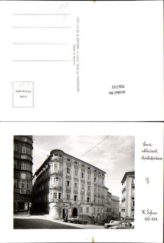 706733 Photo Art Dr. Defner Upper Austria 162 Linz on the Danube Old Town Apothecary House